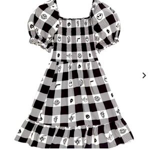 Disney Her Universe Nightmare Before Christmas Gingham smocked dress.